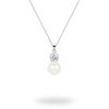 Picture of Freshwater Pearl and Cubic Zirconia Sterling Silver Pendant