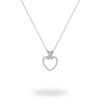 Picture of Cubic Zirconia Heart Jewelled Sterling Silver Necklace