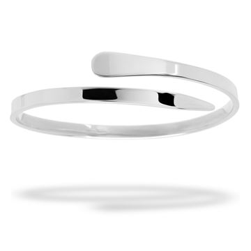 Picture of Tapered Cross-Over Sterling Silver Bangle