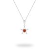 Picture of Cognac Amber Sterling Silver Star Pendant