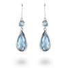 Picture of Teardrop & Round Aquamarine Drop Earring in Sterling Silver
