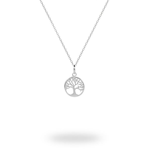 Picture of Small Tree Of Life Circle Sterling Silver Pendant