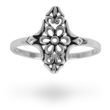 Picture of Bali Flower Sterling Silver Ring