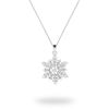 Picture of Vintage Cubic Zirconia Snowflake Sterling Silver Pendant