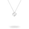 Picture of Sterling Silver Rhodium-Plated Outline Cube Necklace