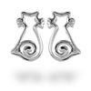 Picture of Cat Sterling Silver Ear Studs