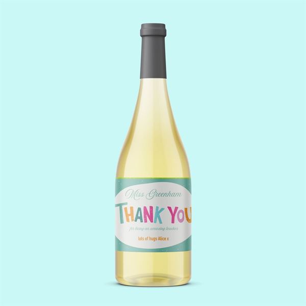 Picture of Thank You Teacher Pinot Grigio White Wine