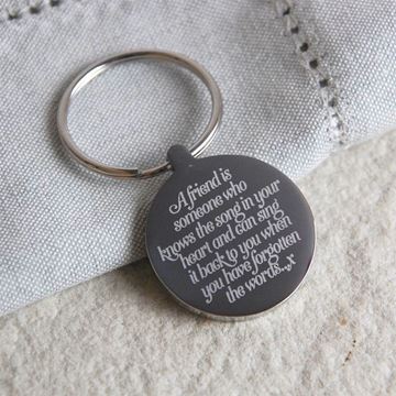 Picture of A Friend Is Someone' Keyring